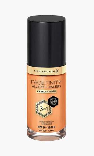 Max Factor Facefinity All Day Flawless. Liquid Foundation. 3 In 1. 084 Soft Toffee. 30 Ml