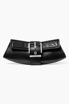 Colby Small Crackled Leather Convertible Clutch