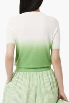Short Sleeved Ombre Effect Sweater