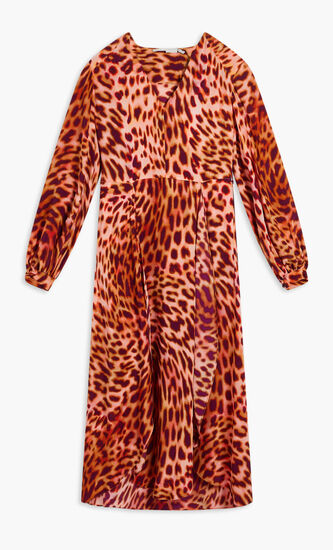 DRESS CHEETAH PRINT SILK CDC