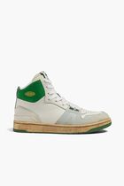 Mid Leather Lace Sneakers