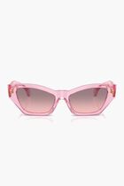 Transparent Rose  Sunglasses