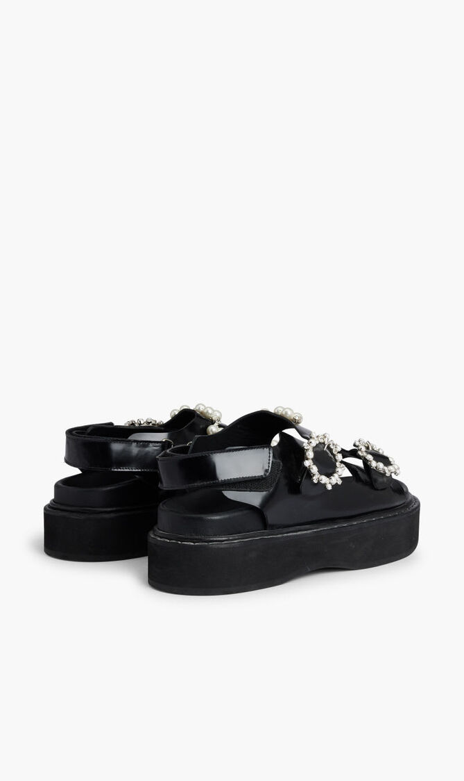 Beaded Platform Sandals