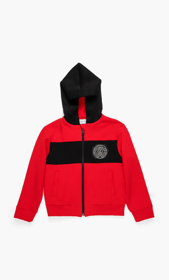 Colourblock Zipped Hoodie
