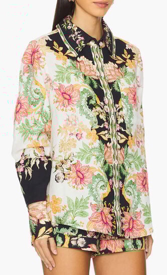 Oversized Shirt With Hand Crafted Buttons