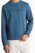 Logo Embossed Cotton Blend Sweater