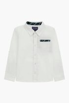 Shirt with Embroidered Logo Accent