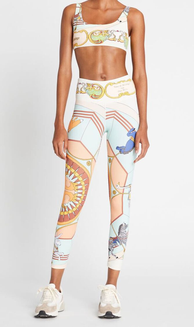 Printed Scoop-back Bra