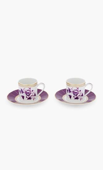 Coffee Cup & Saucer  Set Of 2
