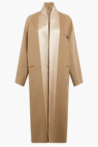 BRUSHED SPLITTABLE WOOL DUST COAT