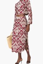 BICOLOR JACQUARD WAVES LONG SLEEVE TOP
