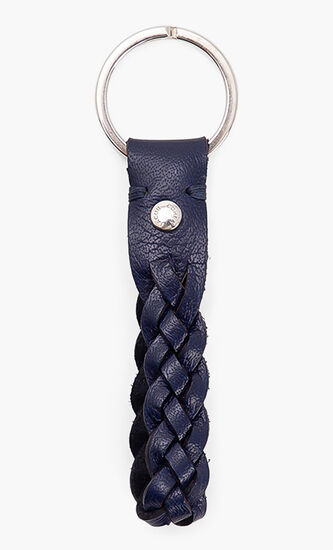 Woven Leather Key Ring