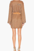 EXCLUSIVE GABRIELLE SEQUIN ROBE MINI DRESS