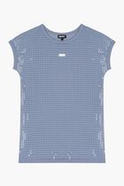 Girls Blue Sequin Dress