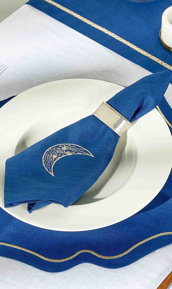 Arabesque Placemat White Set Of 6