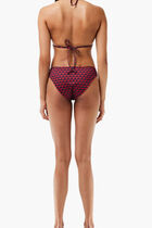 Monogram Burgundy Bikini Bottom