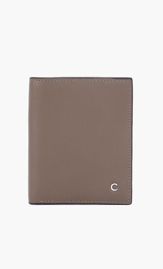 Metal Logo Bi-Fold Wallet
