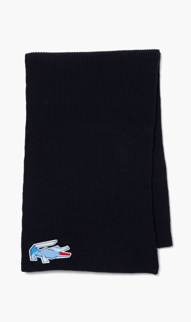 Holiday Wool Badge Scarf