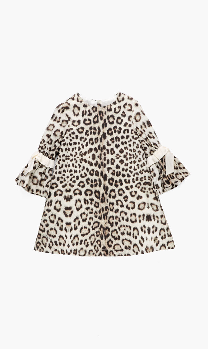 Leopard Print Bow Dress