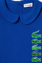 Back Closure Crocodile Polo Dress