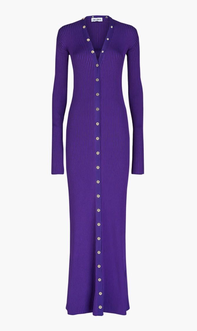 CARDIGAN STRETCH VISCOSE PURPLE