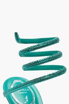 Jeweled Cleo Emerald Heels