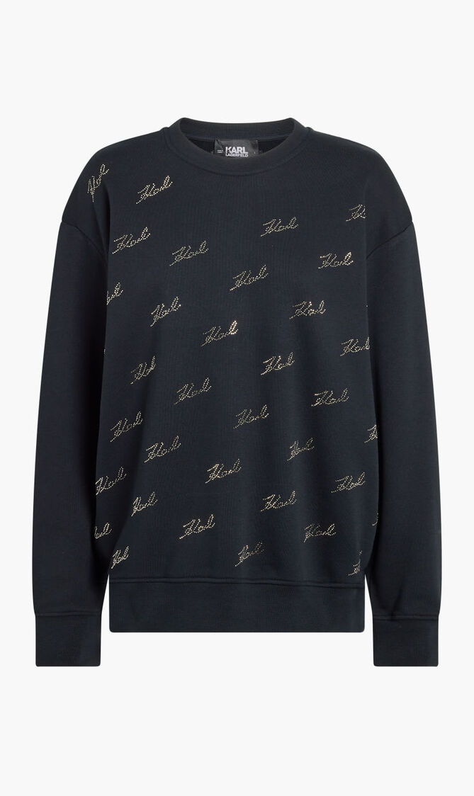 RHINESTONE KARL SWEATSHIRT