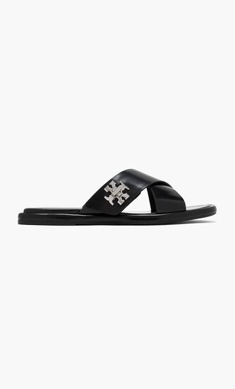 T Lock Cross Slide Sandals