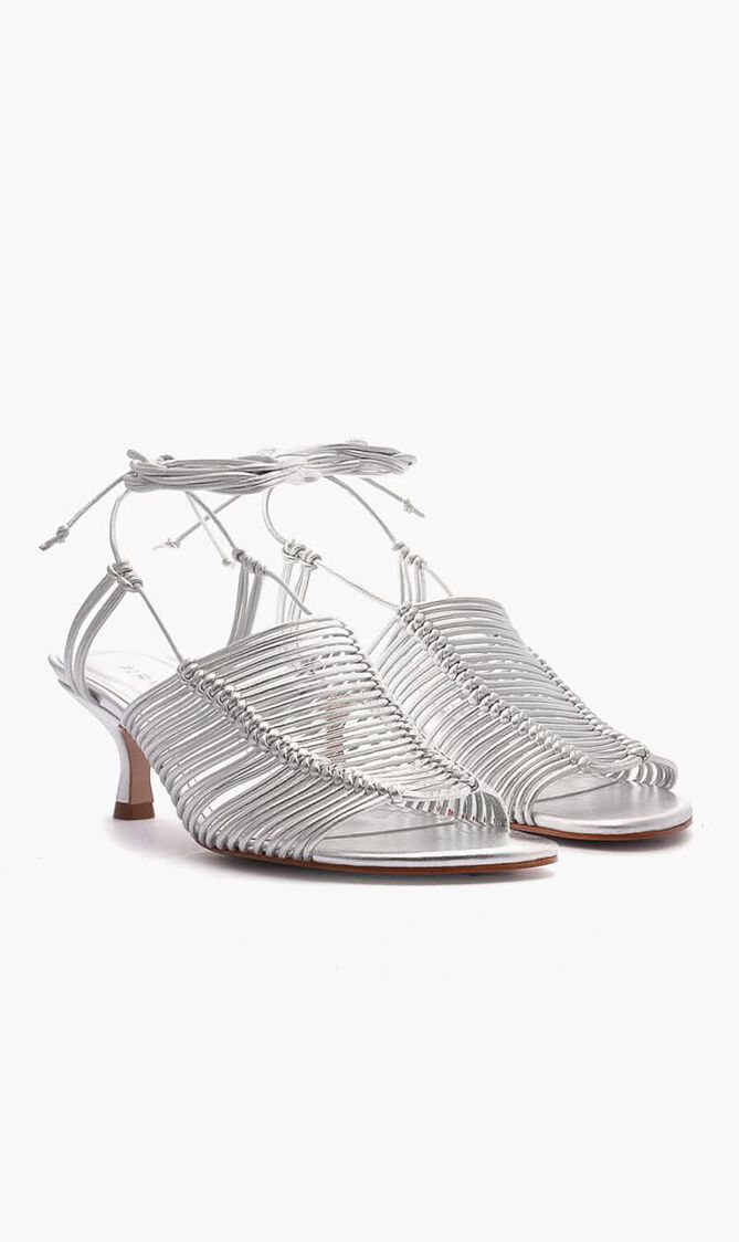 MACRAME HEEL SANDAL