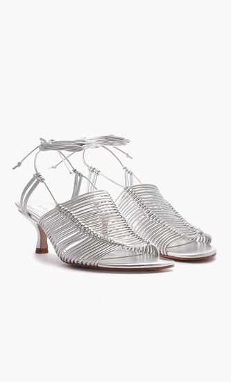 MACRAME HEEL SANDAL