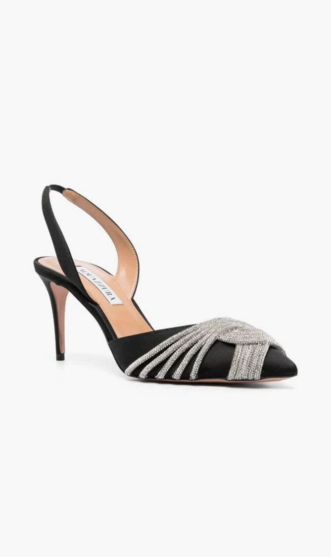 Gatsby Sling Satin Heels