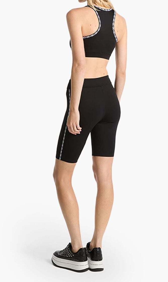 Logo Tape Stretch Biker Shorts