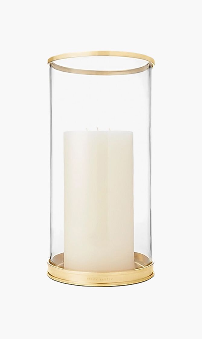 حامل الشموع البرونزي العصري هوريكين - بالحجم الصغير