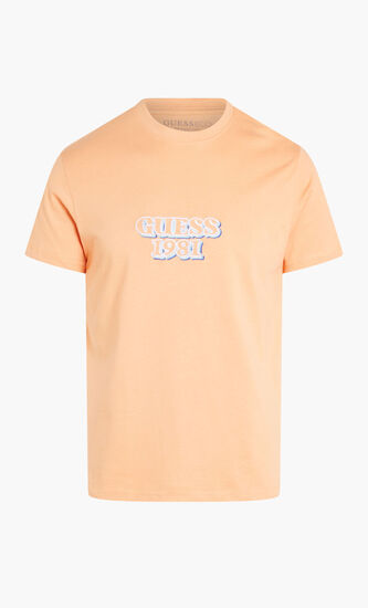 SS CN GUESS EMBRO BOX LOGO TEE