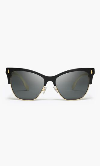 BLACK FRAME WITH DARK GREY LENS 53