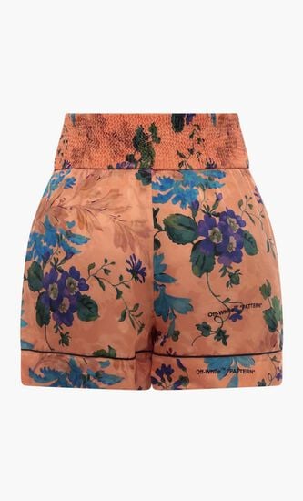 CAMOFLO JACQ PAJAMA SHORTS PEACH ORANGE