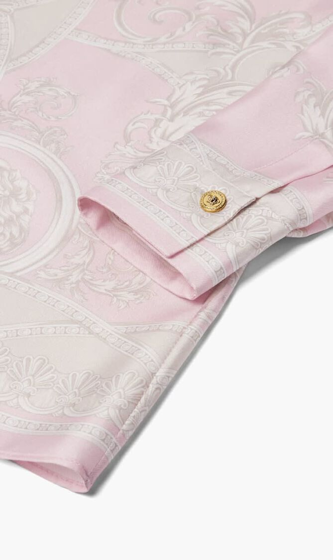 FORMAL SHIRT COUPE DES DIEUX BAROCCO FOULARD ON RESPONSIBLE SILK TWILL