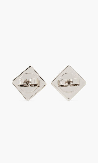 LOGO RESIN STUD EARRING