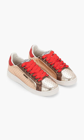 Brompton Metal Dots Leather Sneakers