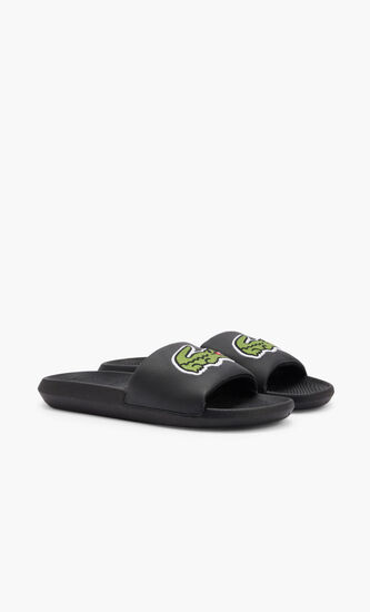 Oversized Embroidered Croc Slides