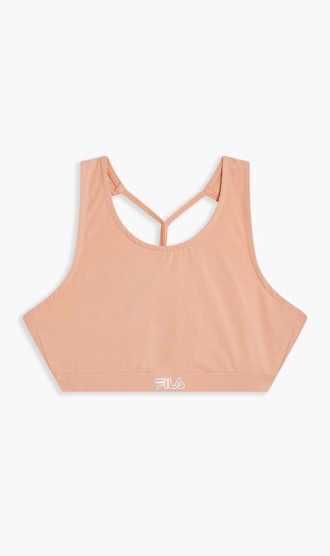 BRA WITH BACK DOUBLE STRINGSDUSTY PINK