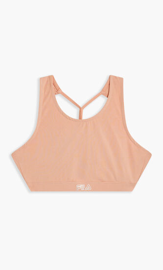 BRA WITH BACK DOUBLE STRINGSBLACK