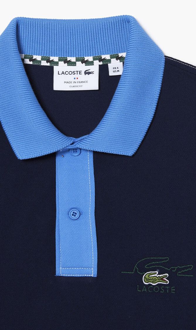 SHORT SLEEVED RIBBED COLLAR SHIRT