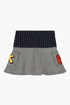 Logo Striped Skirt