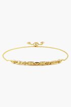 ASTOR LINK SLIDER BRACELET GOLD STERLING
