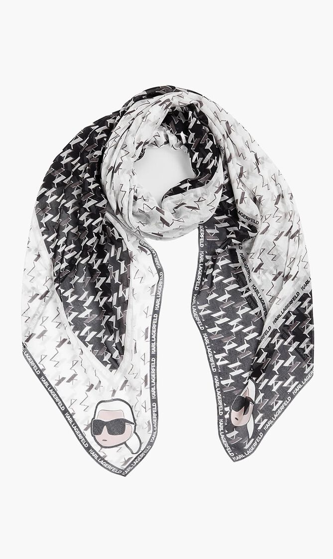 IKON MONOGRAM SCARF