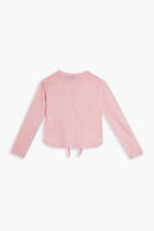 MARSHELLE TIE FRONT LONG SLEEVE TEE