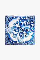 Blu Mediterraneo Fiore Piccolo Silk Twill Pillow Blu Mediterraneo Fiore Piccolo Silk Twill Pillow