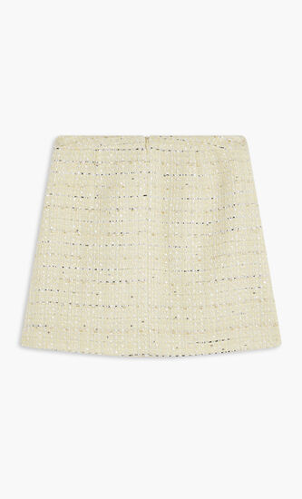 YELLOW BOUCLE MINI SKIRT