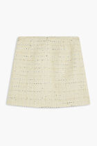 YELLOW BOUCLE MINI SKIRT YELLOW BOUCLE MINI SKIRT